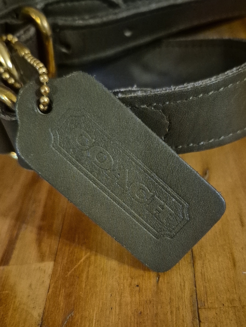 Coach Classic Olive Green Leather Crossbody Bag - Picture 3 of 7
